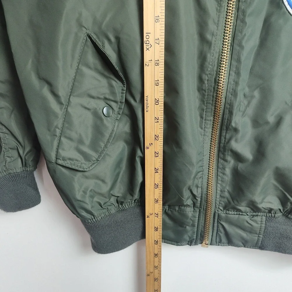 Rothco EAA Warbirds Flyer's Jacket Men's Intermediate Size 2XL Green Zip Patches